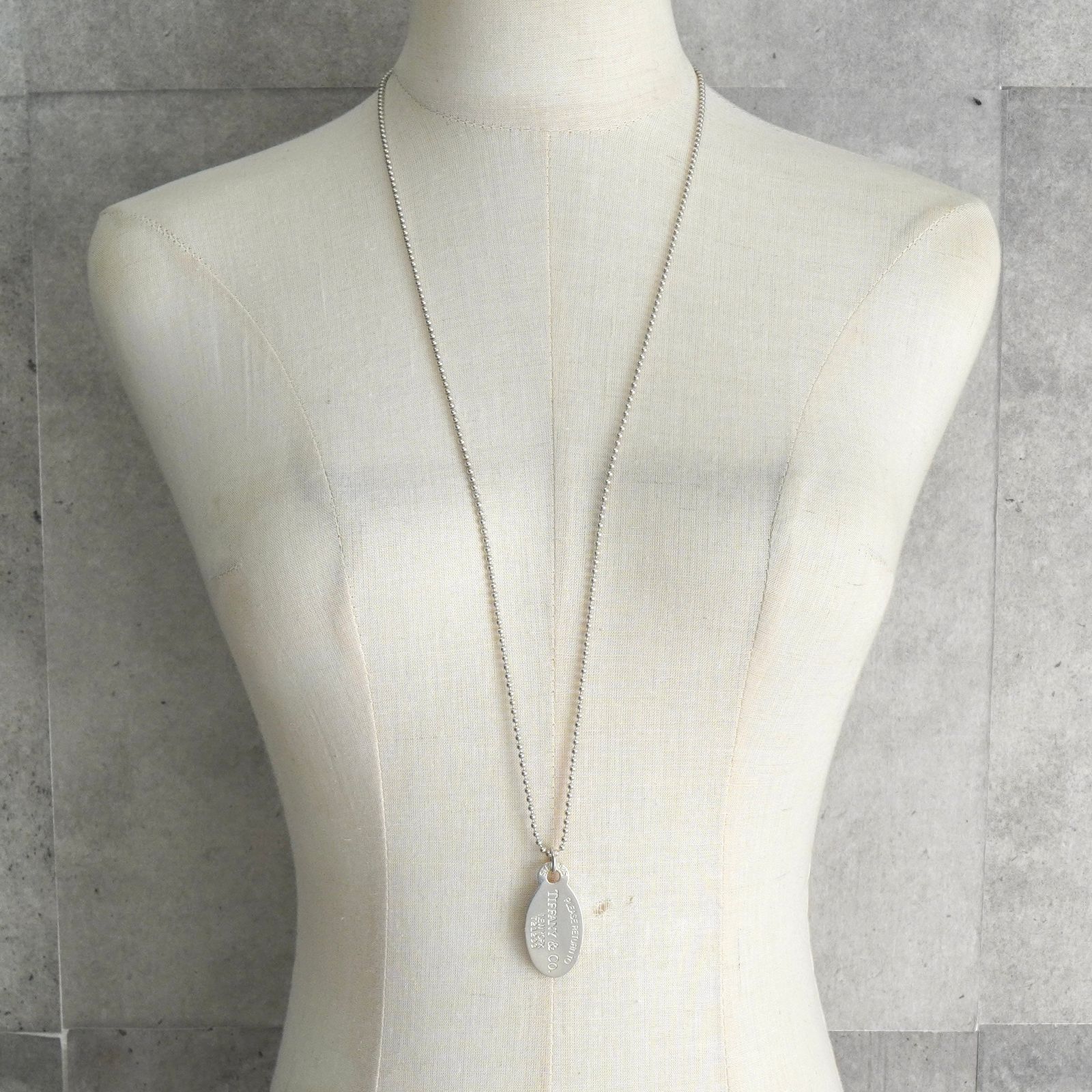 ティファニー リターントゥティファニー オーバルタグ ボールチェーン