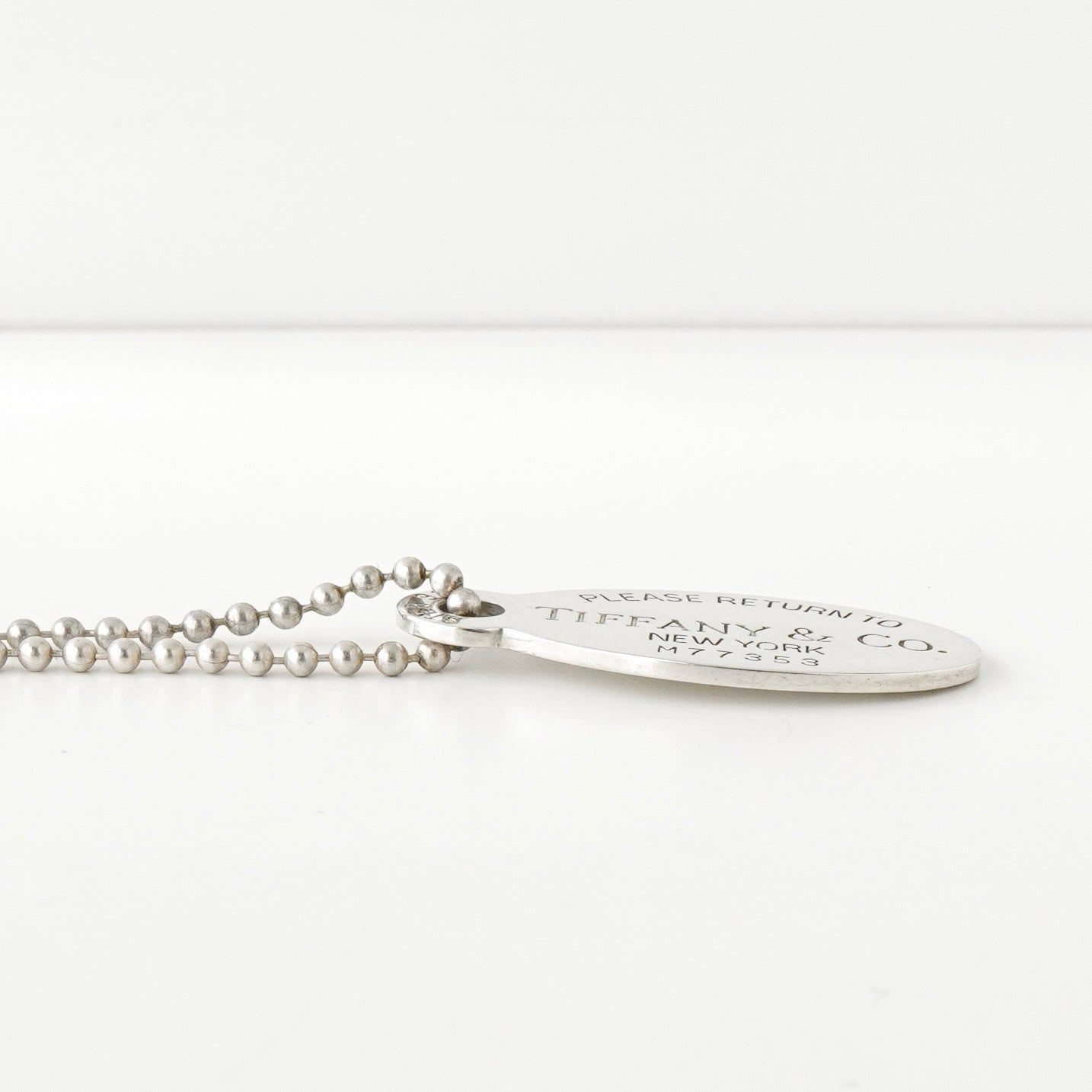 ティファニー リターントゥティファニー オーバルタグ ボールチェーン