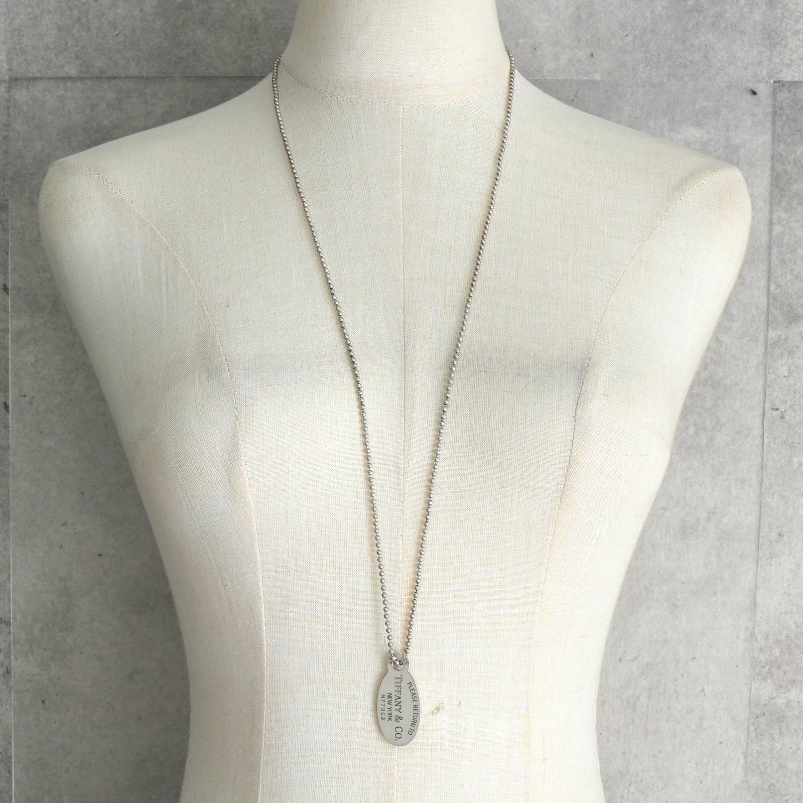 ティファニー リターントゥティファニー オーバルタグ ボールチェーン