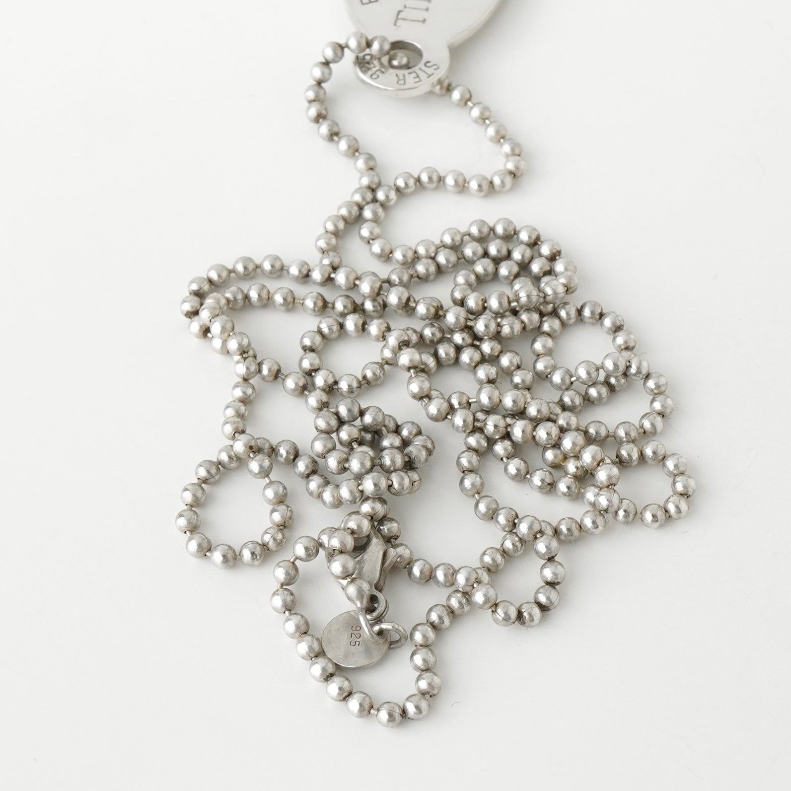 ティファニー リターントゥティファニー オーバルタグ ボールチェーン