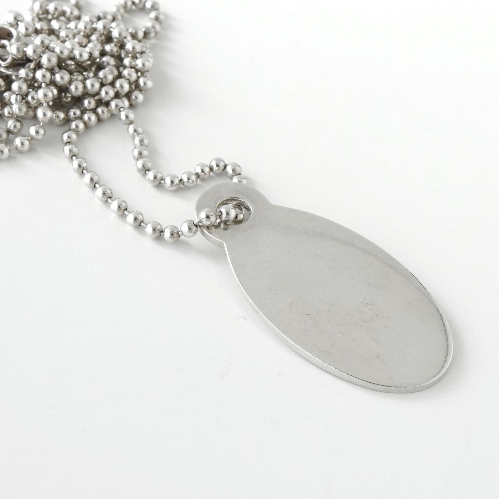 TIFFANYオーバルタグボールチェーンネックレス新品 ティファニー リターントゥティファニー オーバルタグ ボールチェーン