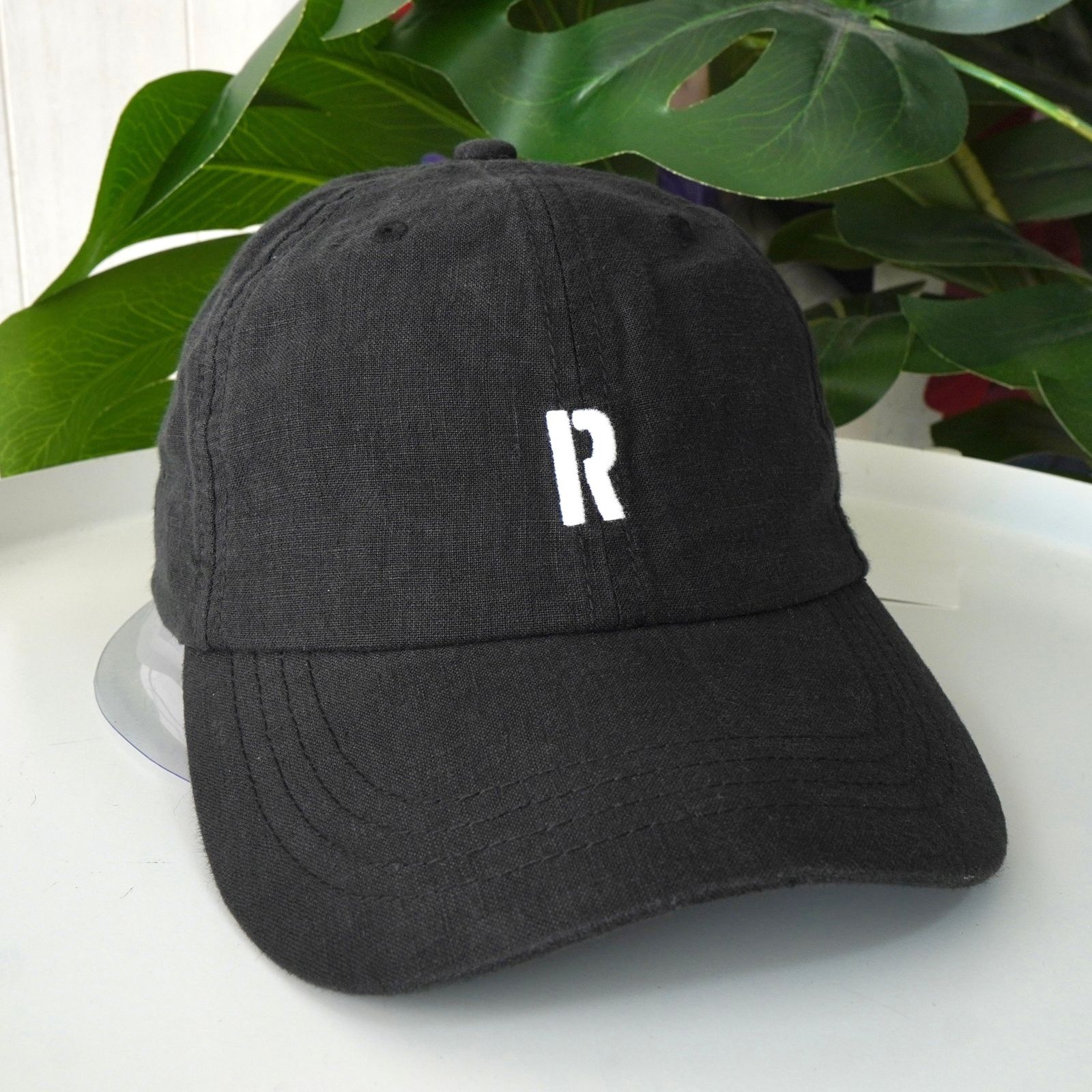 ロンハーマン イニシャルロゴ キャップ ブラック タグ付き未使用品