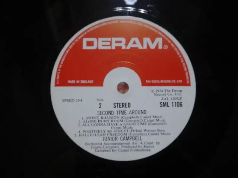 UK LP Junior Campbell ー 1974 年 早い Deram