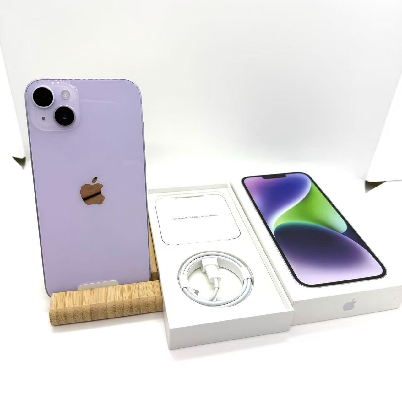 Sランク] SIMフリーiPhone 14 Plus 128GB [パープル] スマホ本体 電池