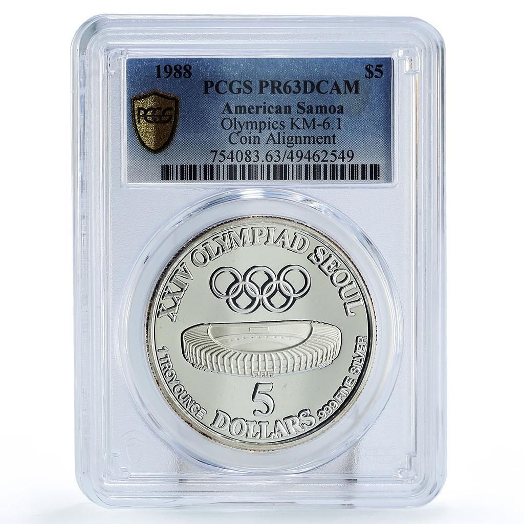 サモア 5ドル ソウルオリンピック競技場 PR63 PCGS 銀貨 1988年 - メルカリ
