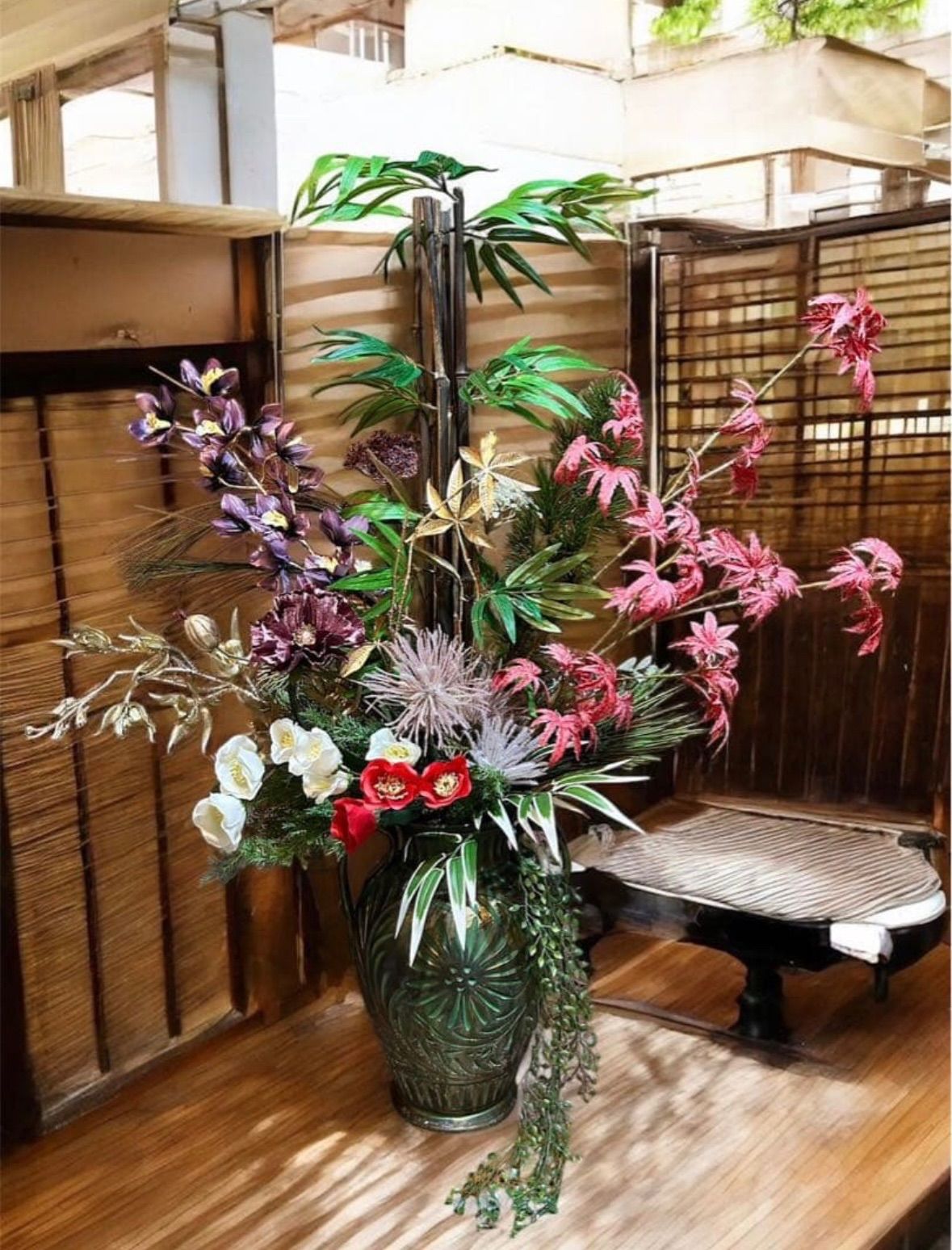 光触媒　人工観葉植物　ウォールグリーン　フェイクグリーン　正月アレンジ10080 光触媒 人工観葉植物 ウォールグリーン フェイクグリーン 正月アレンジ