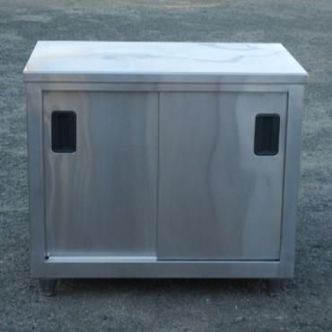 タニコー 業務用 ステンレス 扉付き 作業台 調理台 W900 D600 H800mm