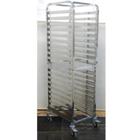 18 8ステンレス パンラック カート mm 欧州天板600 400 六取天板 19段 棚受幅56 ピッチ77 ベーカリー