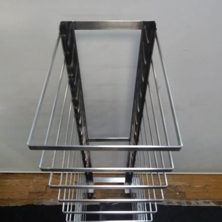  キャスター付 ステンレス 片トンボラック 13段 mm 棚 ｍｍ ピッチ82 15.6 kg パンラック カート 鍋セット ボウル皿 その他 キッチンツール