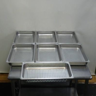 セット HG カンダ 業務用 18 8ステンレス ホテルパン 穴明 1 サイズ H 65 mm 1124 g 穴明け