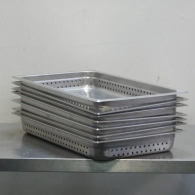  セット HG カンダ 業務用 18-8ステンレス ホテルパン 穴明 1 サイズ H 65 mm 1124 g 穴明け 水筒 オイルポット その他 調理器具