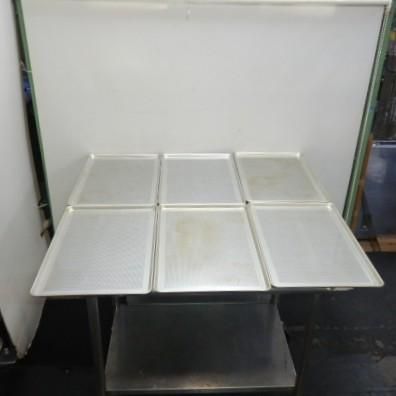 セット 業務用 アルミ製 パンチング天板 SN 1073 ×22 mm 806 g フレンチサイズ ベーカリー 天板 欧州天板