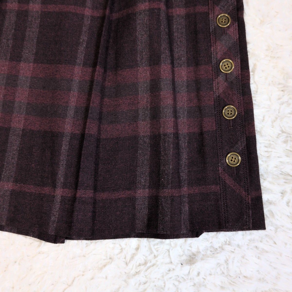 未使用✨ BURBERRY LONDON バーバリーロンドン チェック柄プリーツ