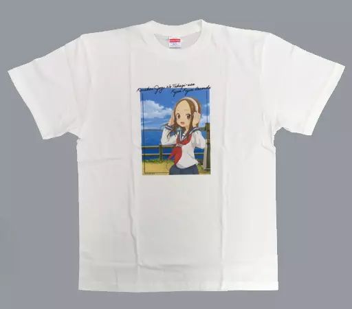 中古】衣類 高木さん Tシャツ キュンレコビジュアル Ver. ホワイト L