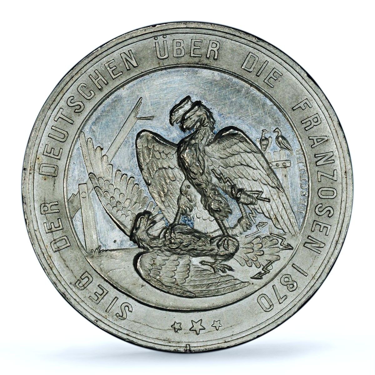 ドイツ・プレシア対フランス戦勝記念 ヴィルヘルム1世 双頭 MS 61 PCGS