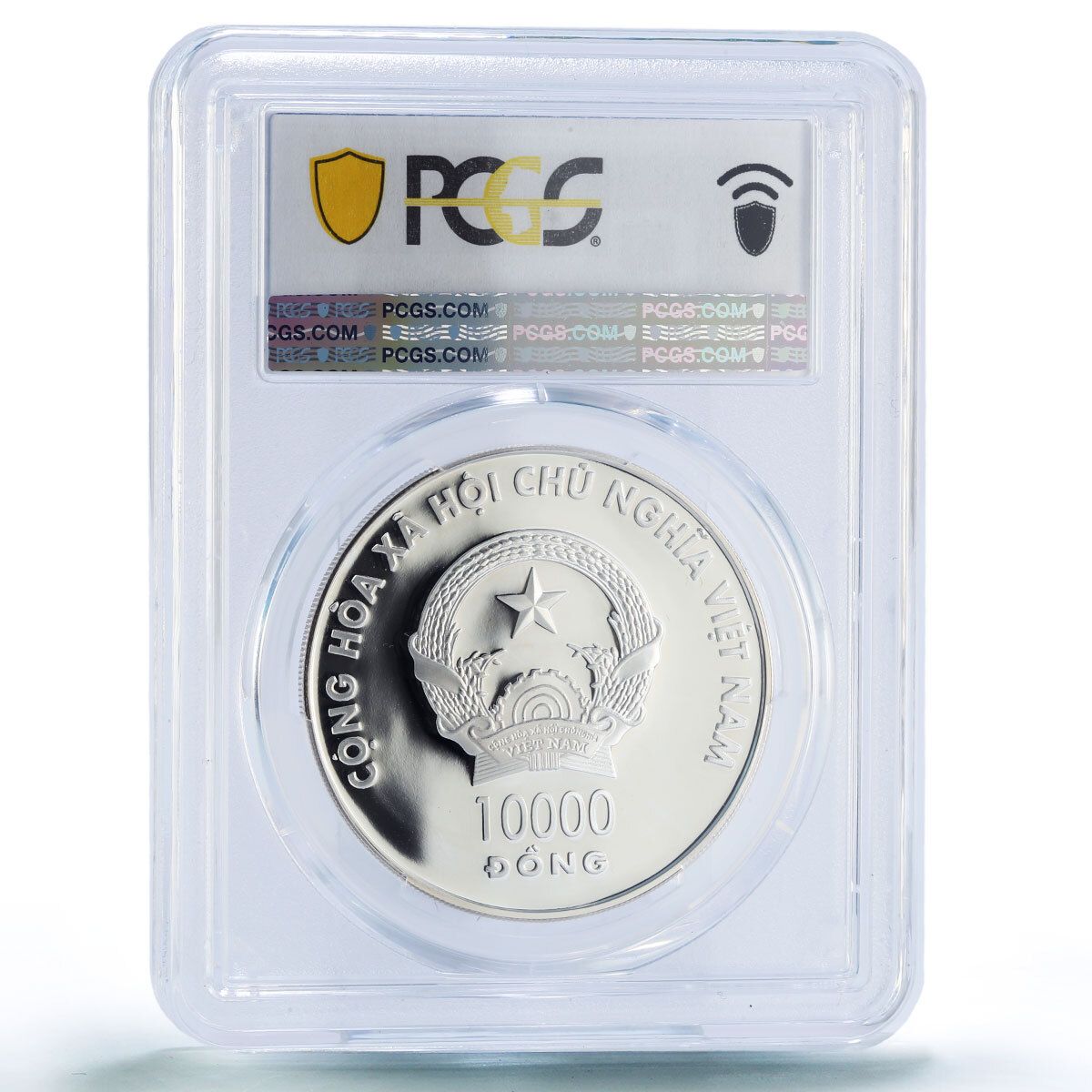 ベトナム 2003年 銀貨 年の ベトナム 10000ドン ヤギ年 太陰暦 カラー PR68 PCGS 銀貨 2003年