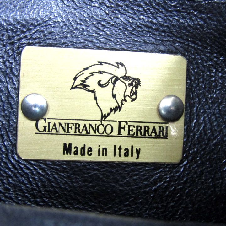 ジャンフランコフェラーリ オーストリッチ レザー 本革 イタリア製 鞄