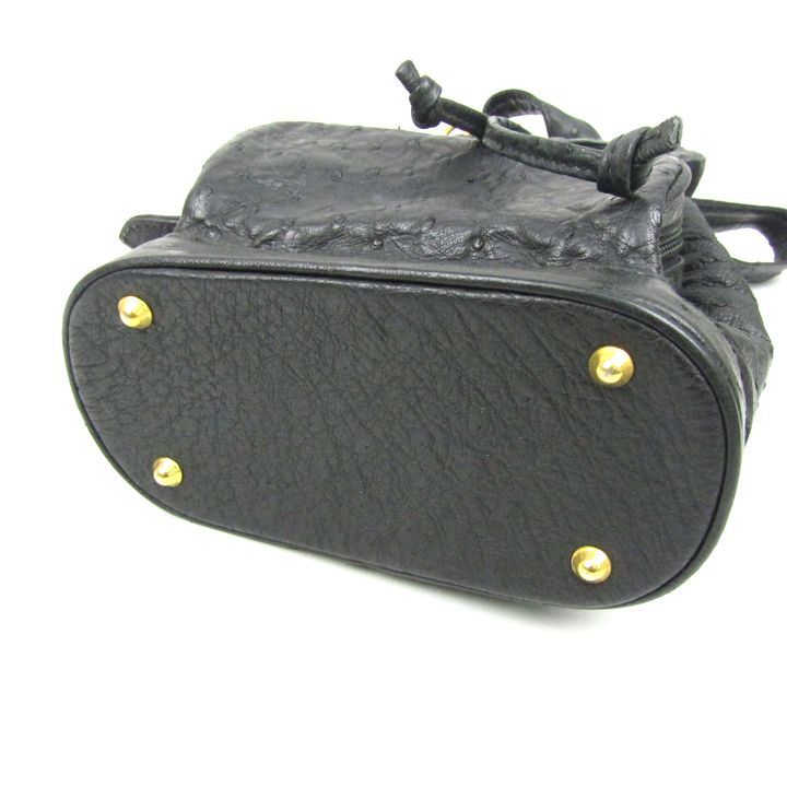 【GIANFRANCO FERRARI】オーストリッチ レザーバッグ ジャンフランコフェラーリ オーストリッチ レザー 本革 イタリア製 鞄