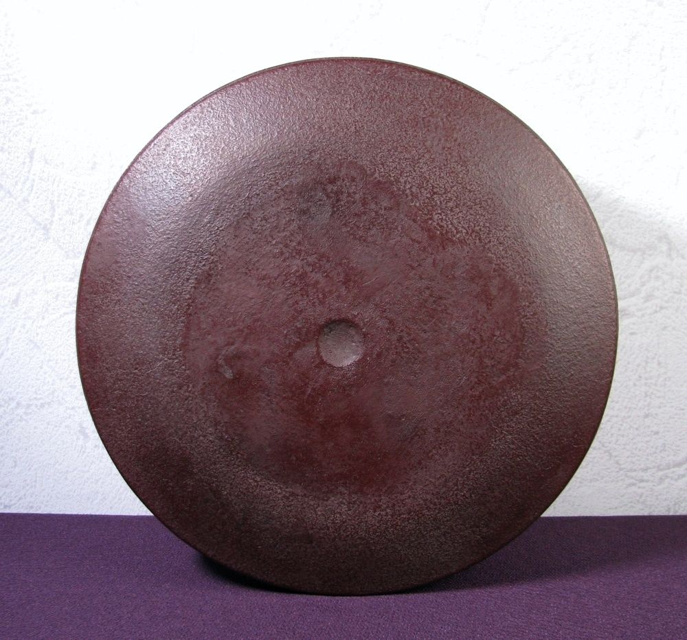 人間国宝 釜師：佐藤浄清 希少作 紅花釜 未使用品 幅：27cm 重さ：4.6