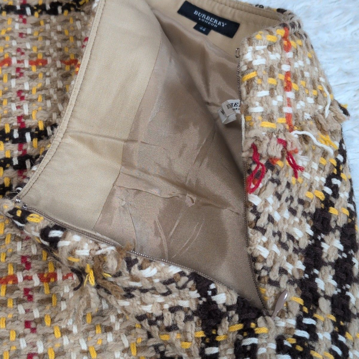 未使用級✨ BURBERRY LONDON バーバリーロンドン カシミヤアンゴラ