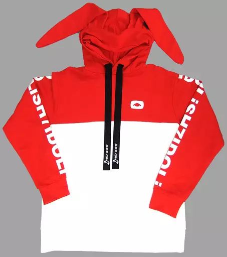 衣類 七瀬陸 RabbiTube パーカー レッド×ホワイト Mサイズ アイドリッシュセブン