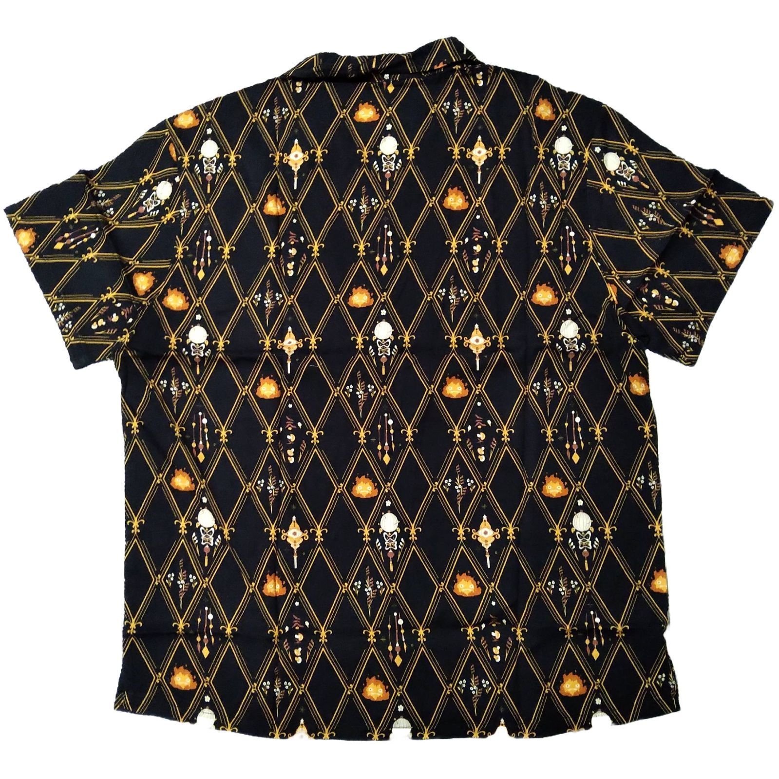 ハウルの動く城 シャツ L カルシファー スタジオジブリ アニメ アロハ