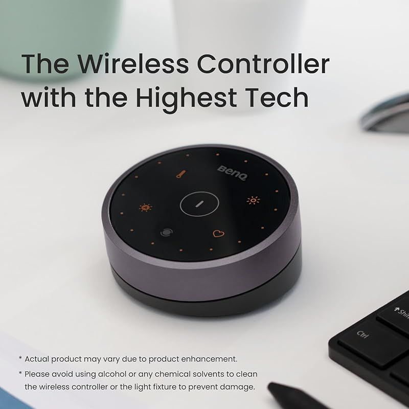 BenQ ScreenBar Halo スクリーンバー ハロー 無線リモコン LEDモニターライト〕USB-A接続 無線リモコン グレー ScreenBar Halo