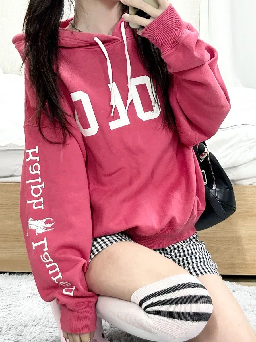 ポロ 新モデル 注文 ビックロゴ ピンク WHO フード スナイデル「ポロ