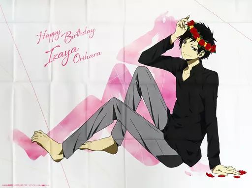 ポスター 会に相応しい俺の布ポスター 折原臨也 花冠 デュラララ!!×2 俺のお 会2025くじ S-2賞