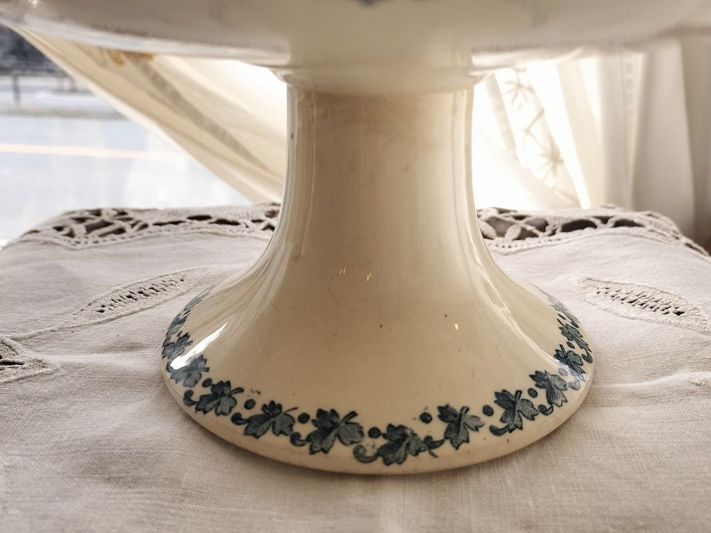 フランス アンティーク 絵付き Longwy コレクション 陶器 皿 コンポ