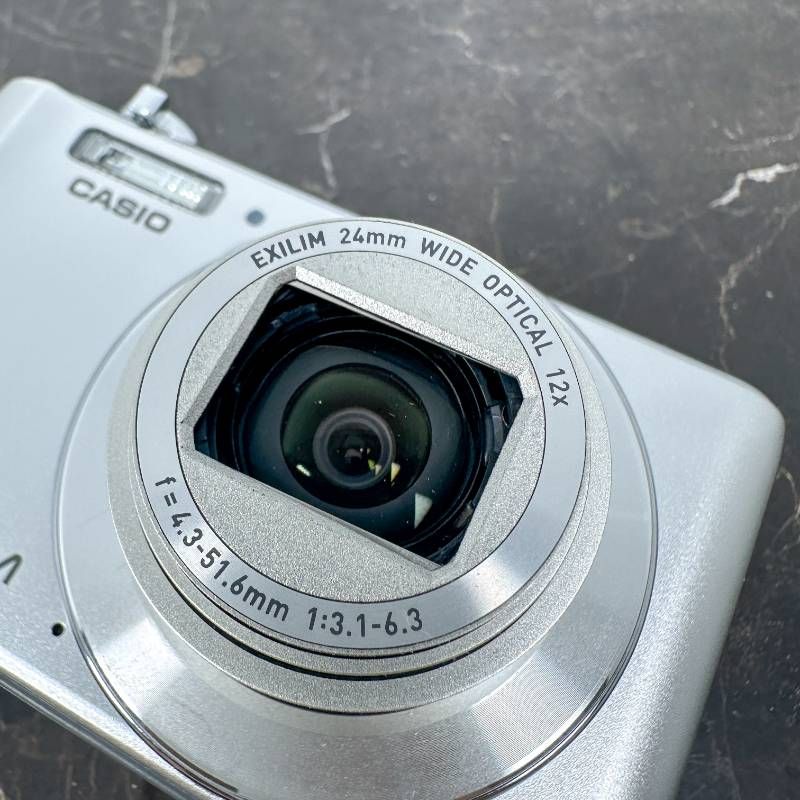 美品】CASIO EXILIM EX-ZS240 シルバー 1610万画素 光学12倍ズーム 25