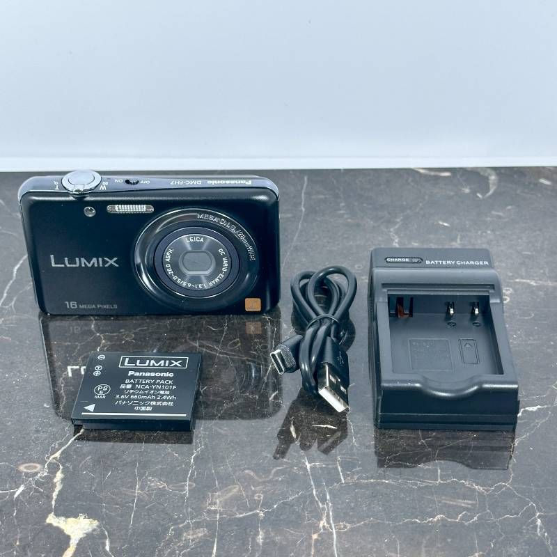 美品】Panasonic LUMIX DMC-FH7 ブラック パナソニック ルミックス