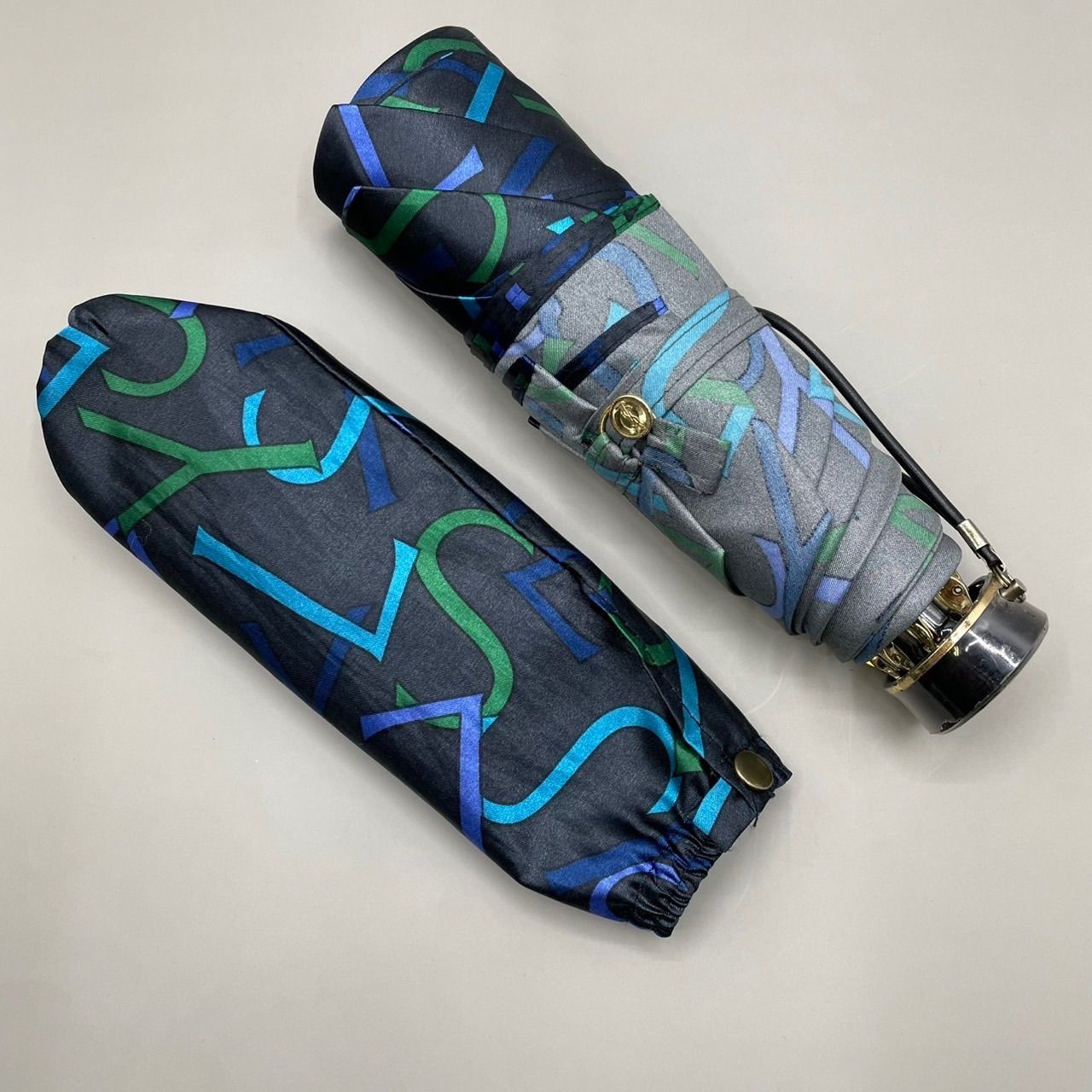 未使用級 Yves Saint Laurent イヴサンローラン 折り畳み傘 日傘 雨傘