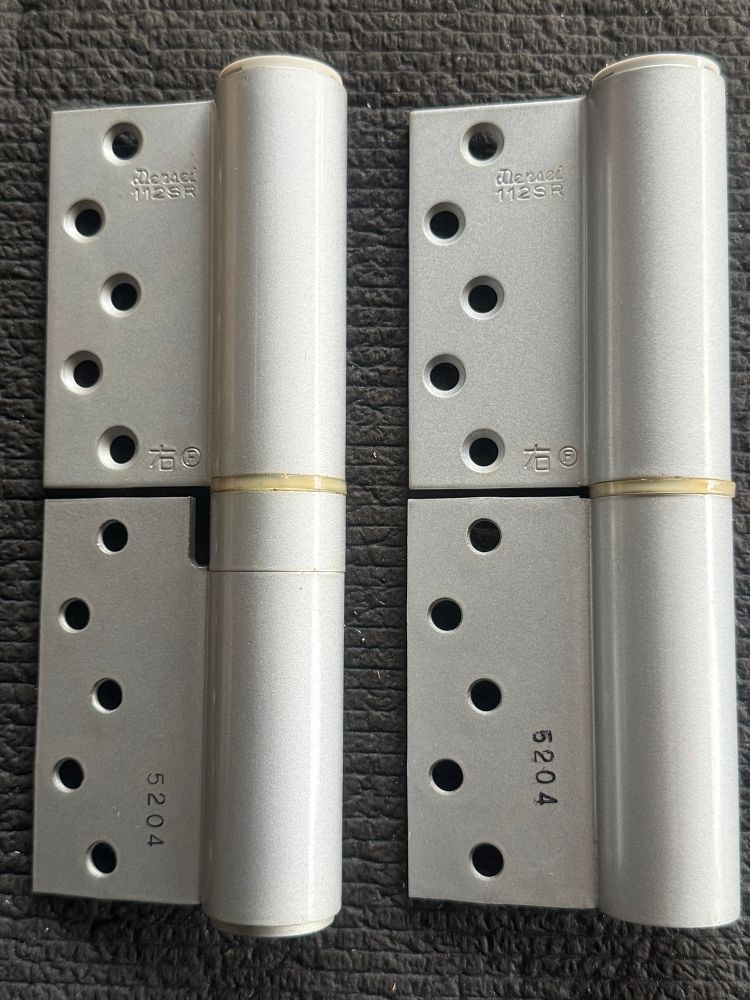 デンセイ オートヒンジ 丁番型 木製ドア用 112 SR 右開き ストップ付き 訳有り