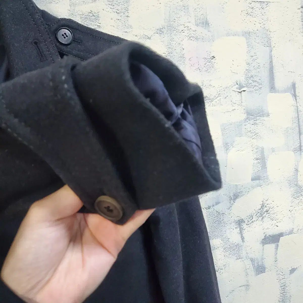 ウーヨンミ ウール カシミア トレンチ ミディ コート 100