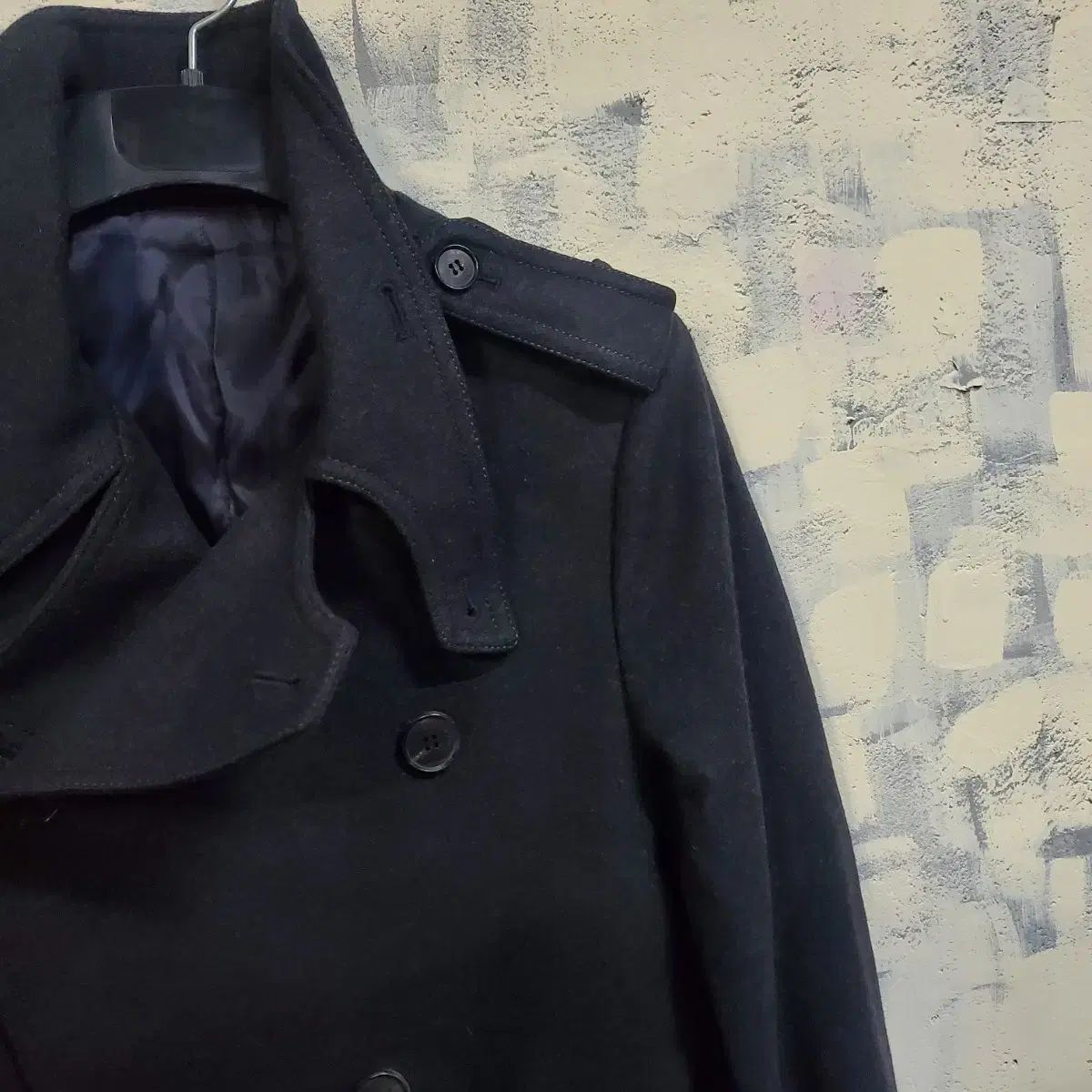 ウーヨンミ ウール カシミア トレンチ ミディ コート 100