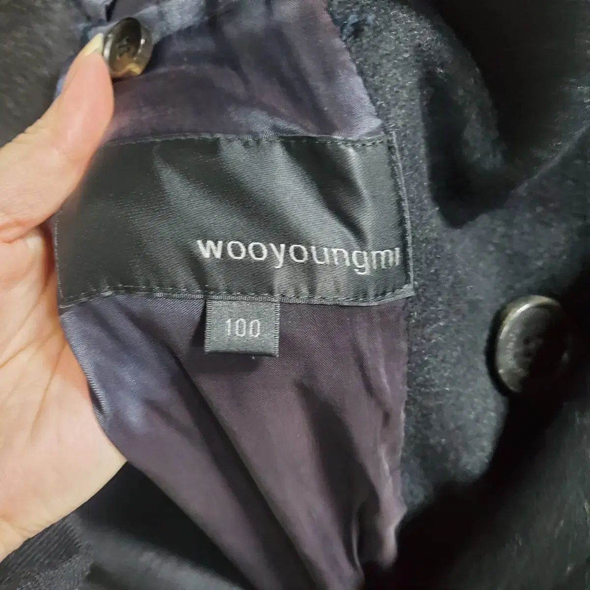 ウーヨンミ ウール カシミア トレンチ ミディ コート 100