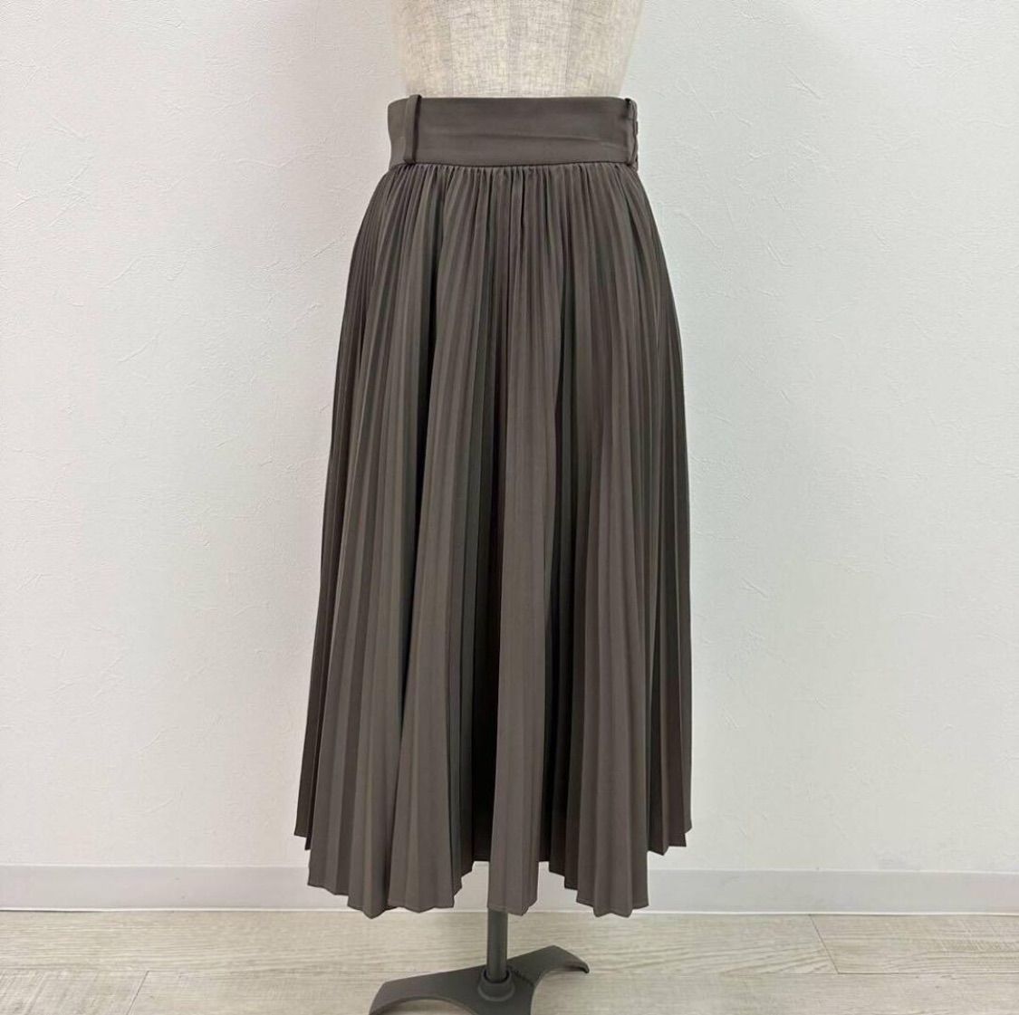 定番 HYKE ハイク ポリエステル タフタ プリーツ スカート SKIRT MADE