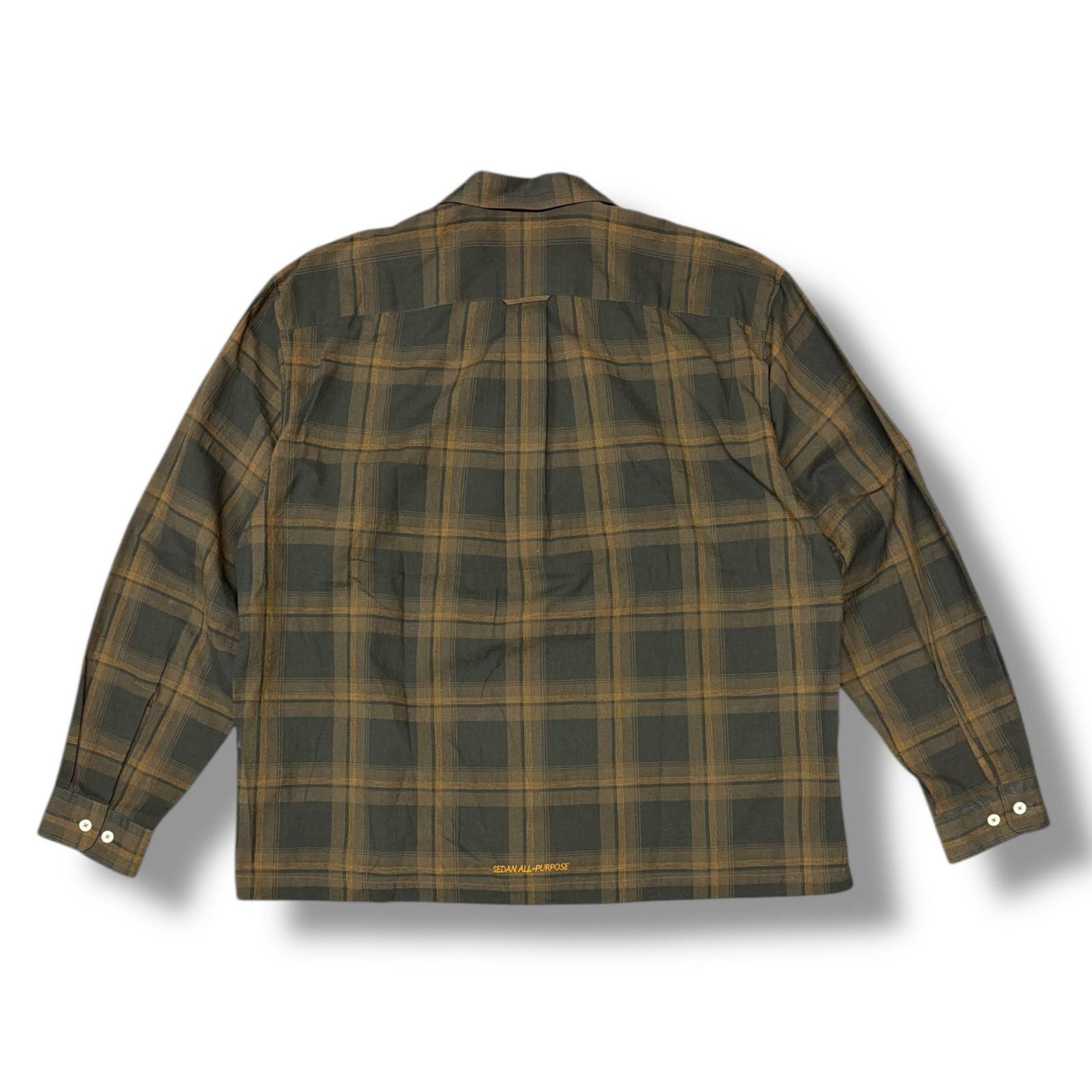 参考上代25,300円 SEDAN ALL-PURPOSE 25SS Madras Plaid Open Collar