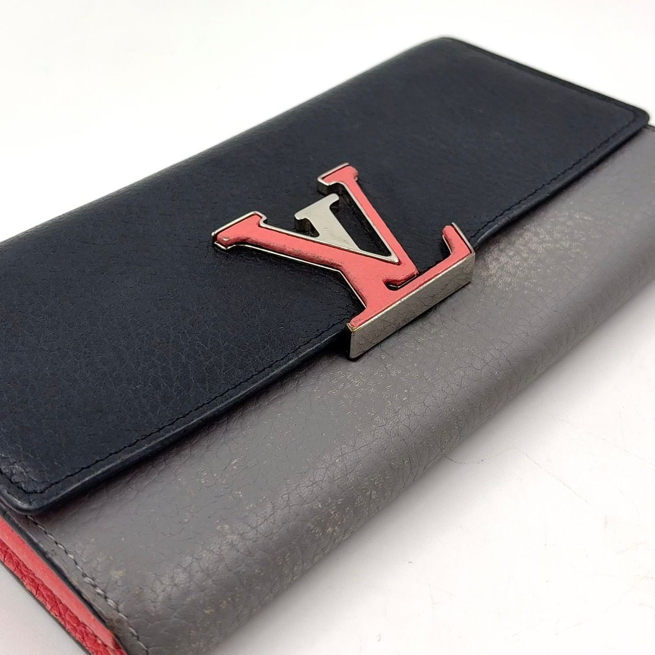 LOUIS VUITTON ポルトフォイユ カプシーヌ 二つ折り トリヨンレザー 