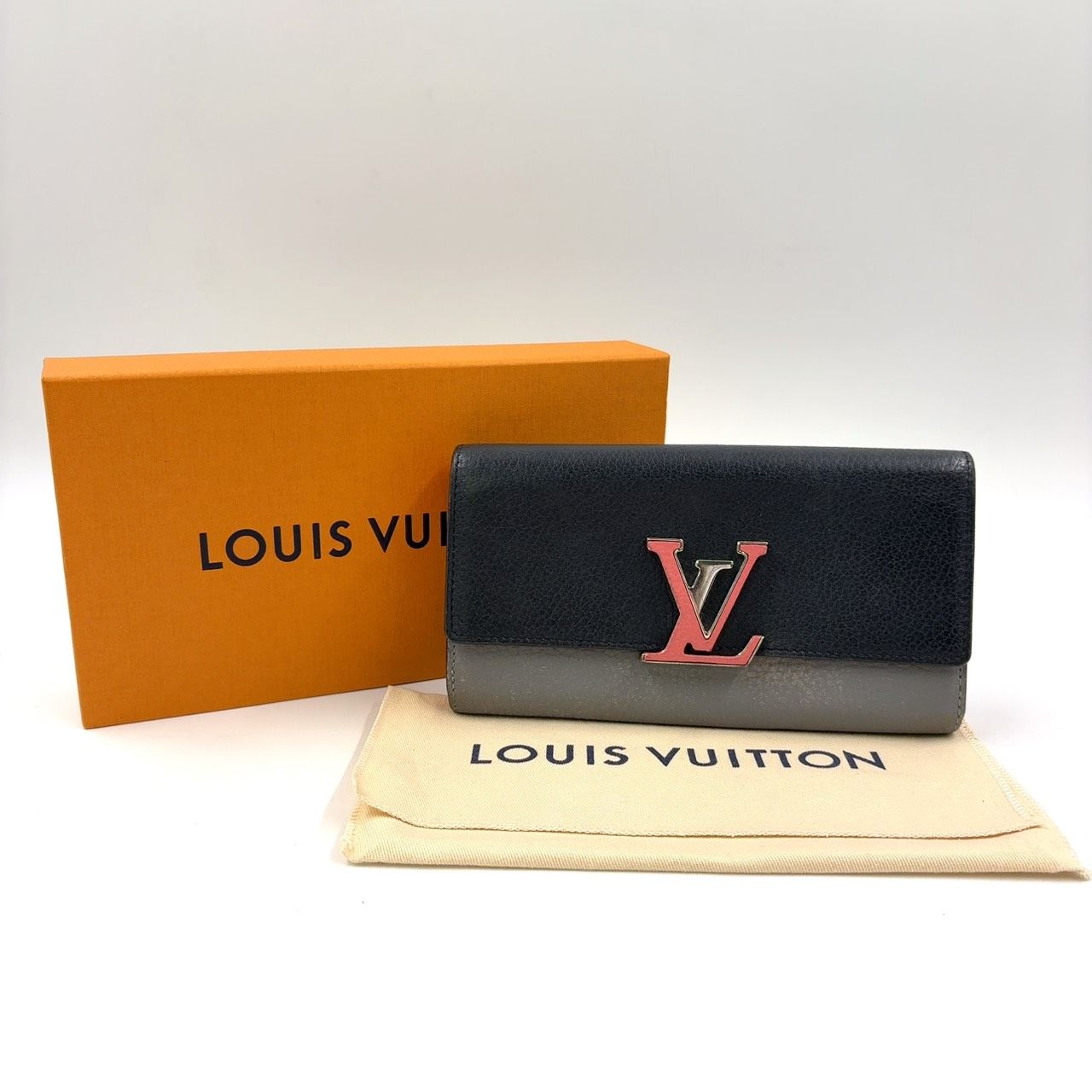 LOUIS VUITTON ポルトフォイユ カプシーヌ 二つ折り トリヨンレザー 