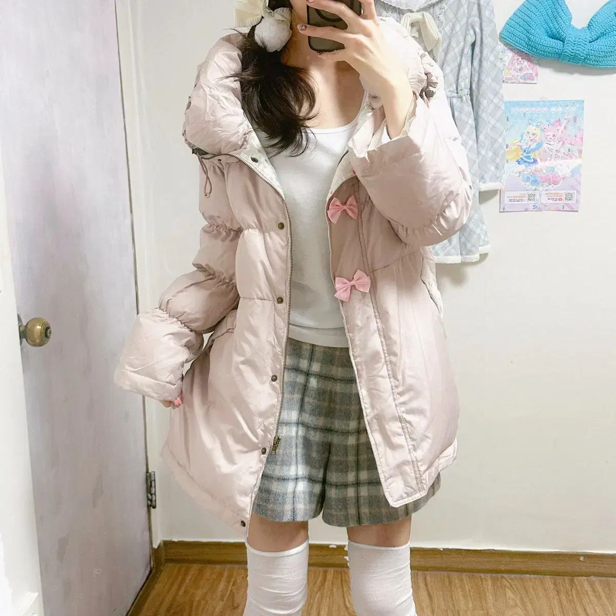 ヴィンテージ ピンク リボン ダウン 姫ギャル ロイヤル ラテ 姫カジ