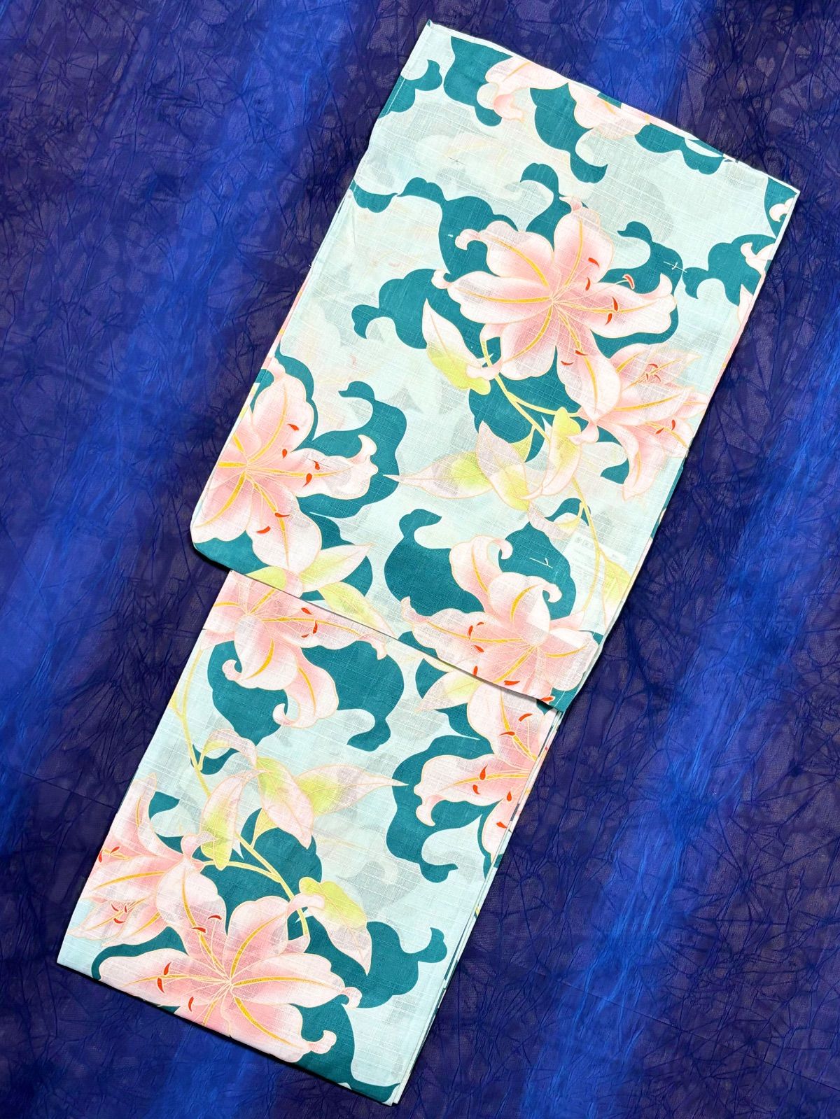 大人のゆかた◇新品！高級浴衣4点セット◎プレタ浴衣・単帯・帯〆