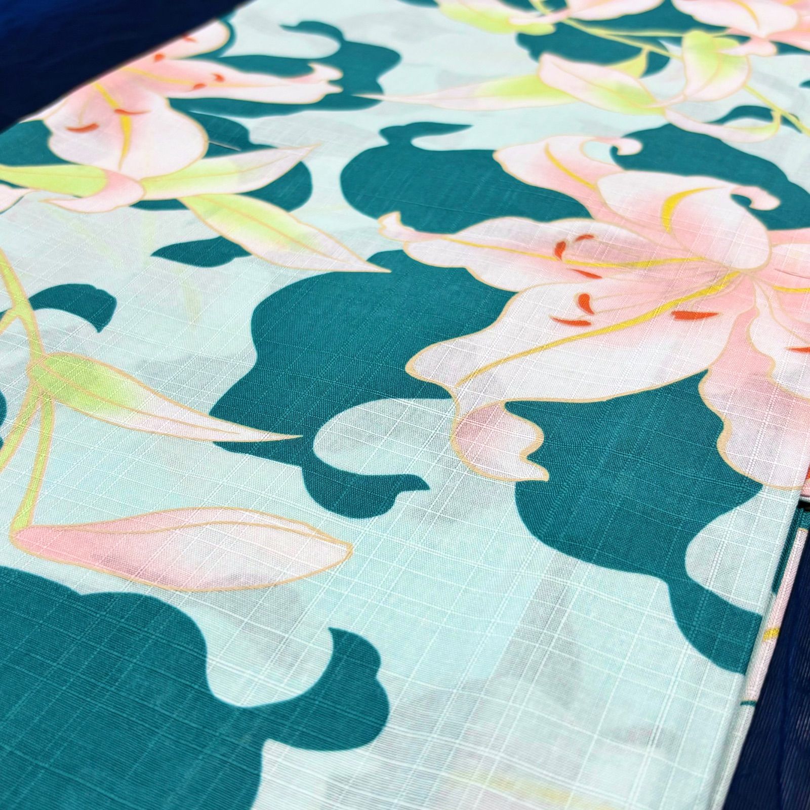 大人のゆかた◇新品！高級浴衣4点セット◎プレタ浴衣・単帯・帯〆