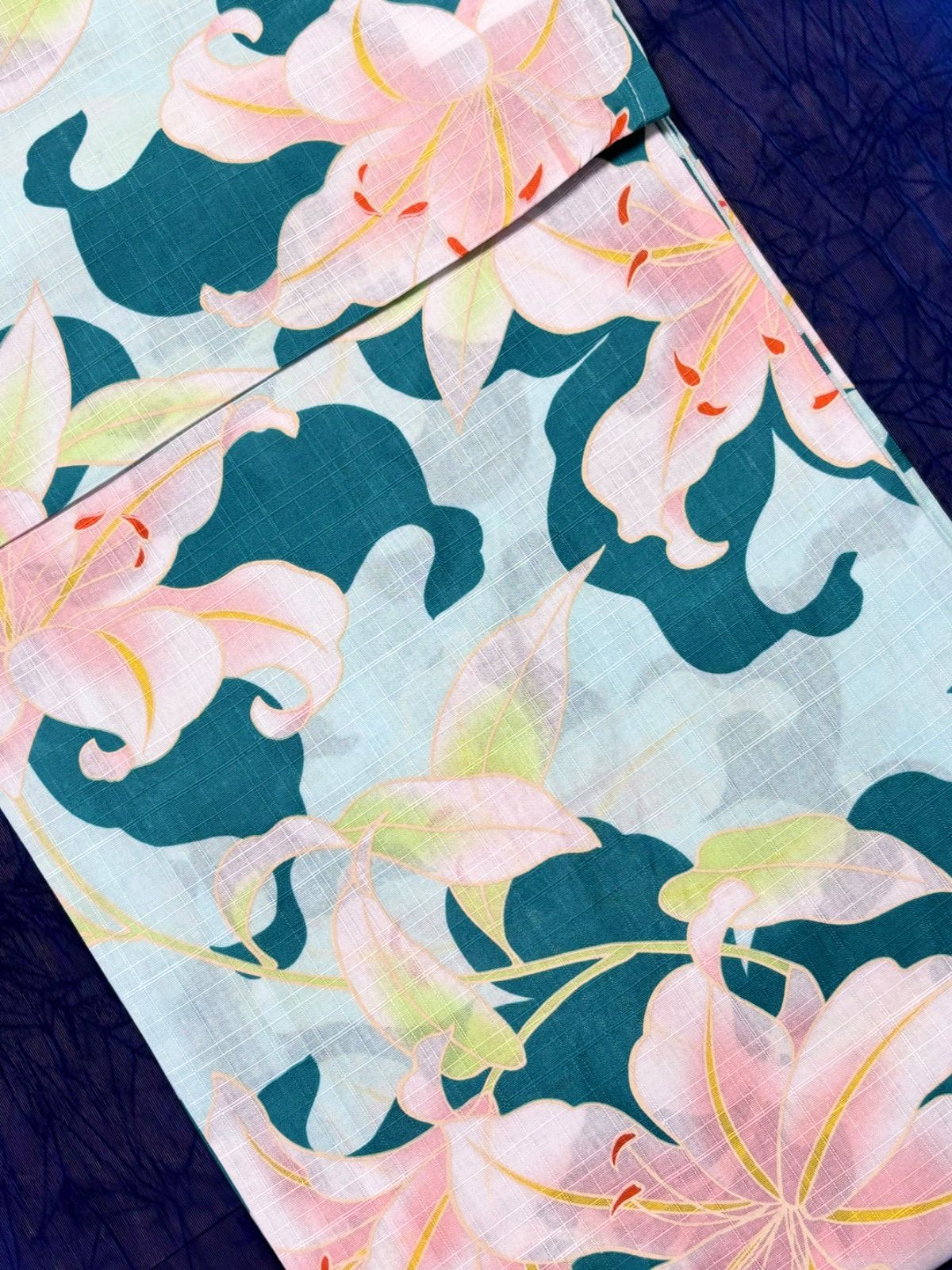 大人のゆかた◇新品！高級浴衣4点セット◎プレタ浴衣・単帯・帯〆