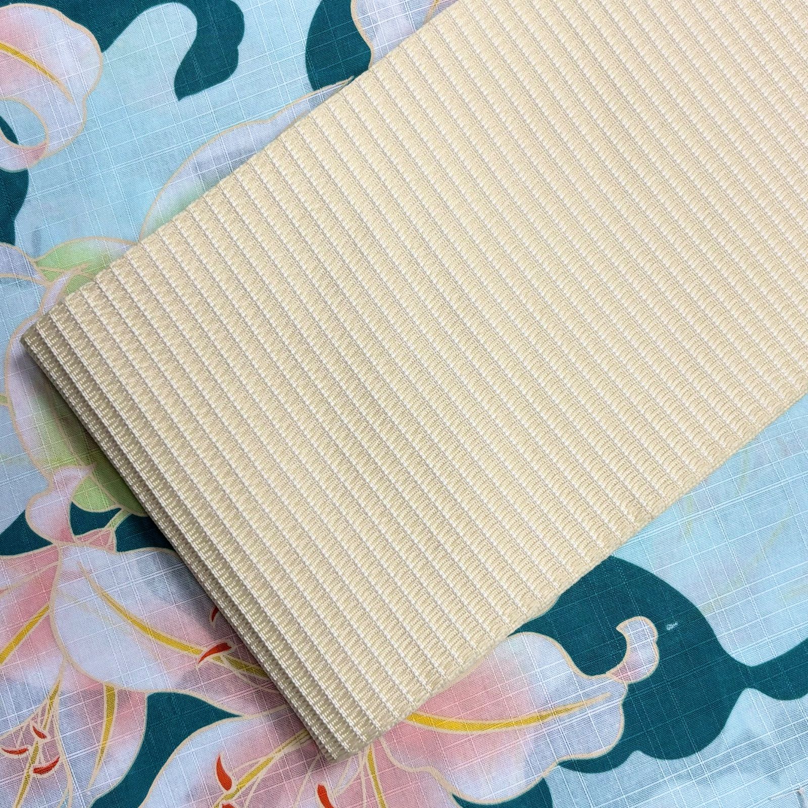 大人のゆかた◇新品！高級浴衣4点セット◎プレタ浴衣・単帯・帯〆