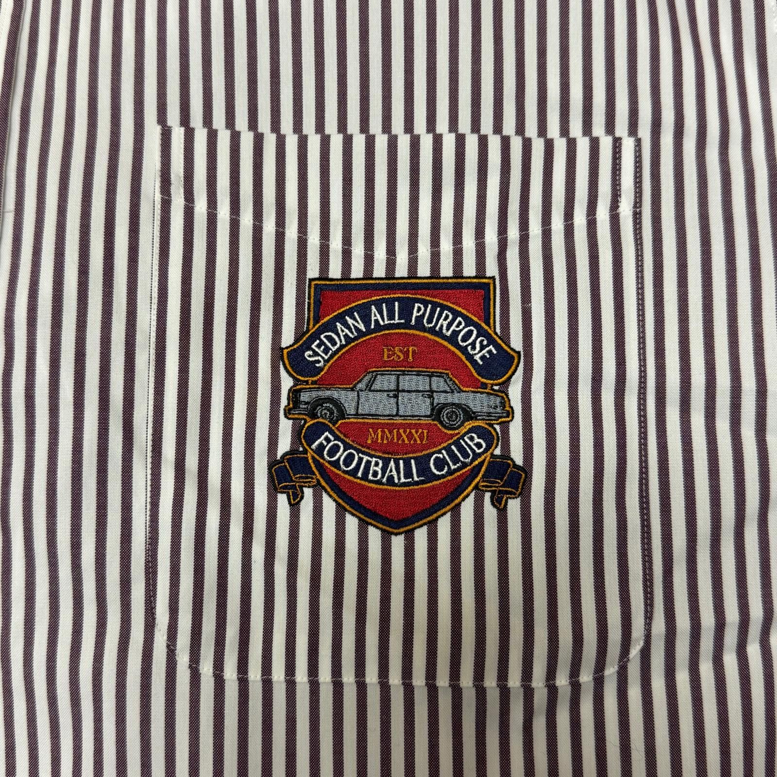 参考上代24,200円 未使用 SEDAN ALL-PURPOSE 25SS Emblem BD Shirt