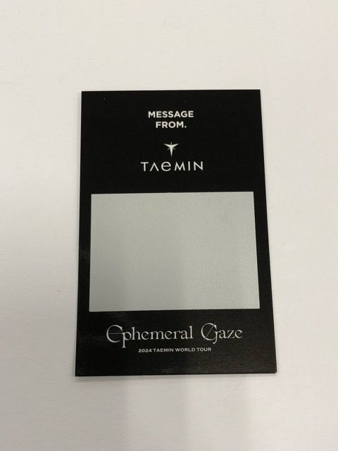 テミン Ephemeral Gaze 1万円購入特典 スクラッチ トレカ 【E1428-008