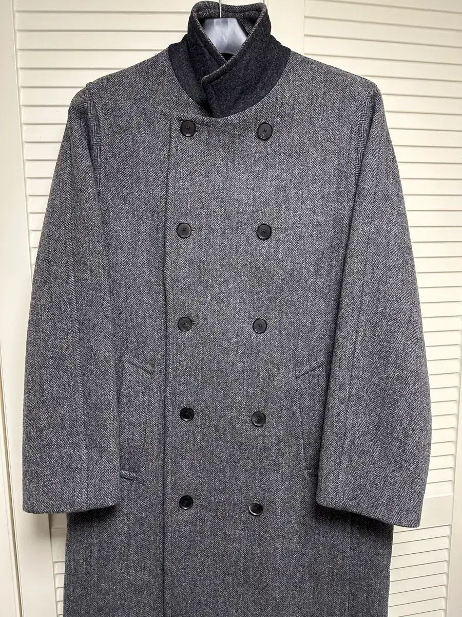 オーラリー AURALEE / ヘリンボーン シェットランド ウール ダブル