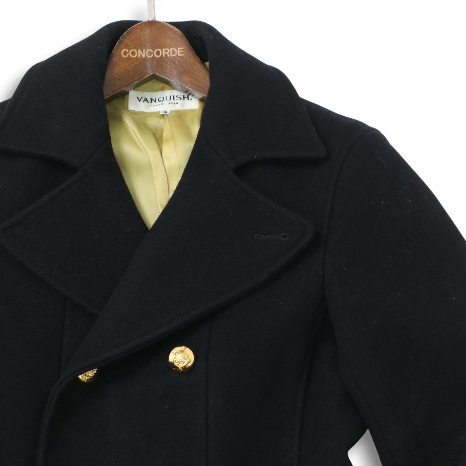 VANQUISH ヴァンキッシュ 秋冬 メルトン ウール☆ 刻印 金ボタン P